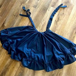 Blue folklorico practice skirt